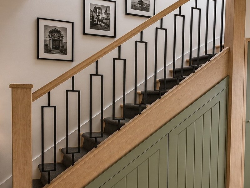 Bespoke under-stairs storage design prepared to suit a Thanet staircase